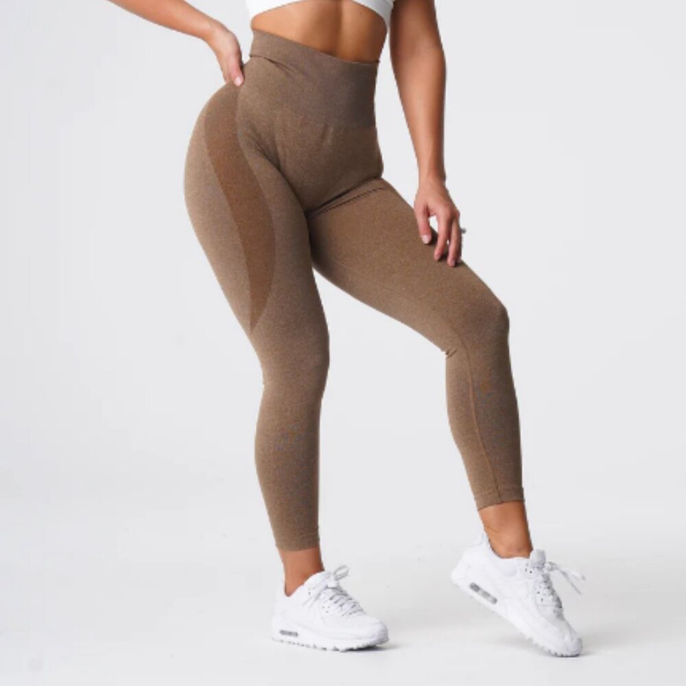 NVGTN High-Waist Sculpting Leggings in Brown